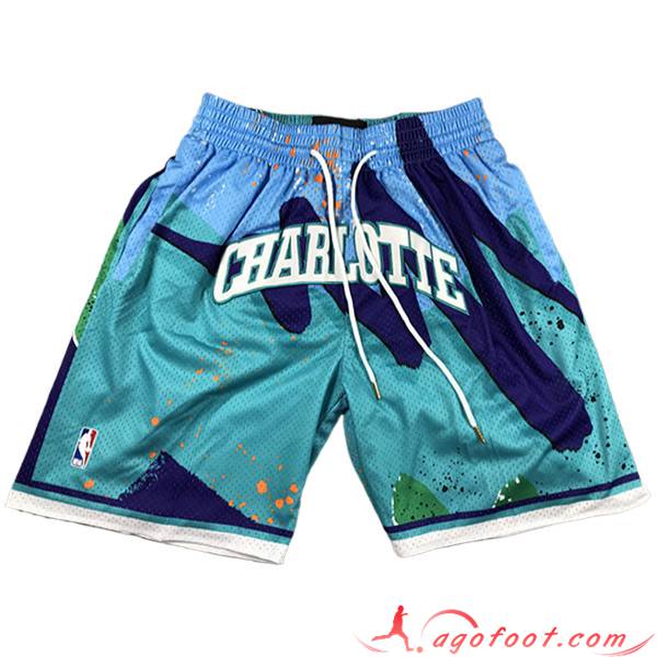 Shorts NBA Charlotte Hornets 2023/24 Bleu