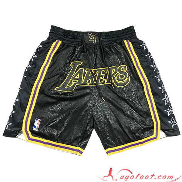 Shorts NBA Los Angeles Lakers 2023/24 Noir -03