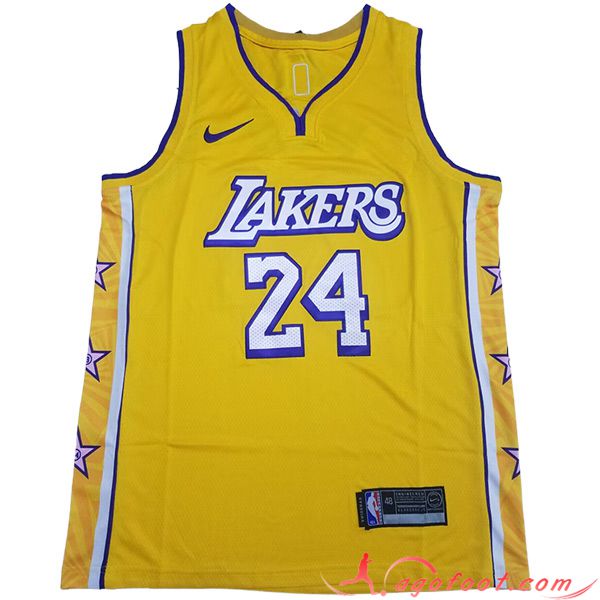 Maillot Los Angeles Lakers (BRYANT #24) 2023/24 Jaune -03
