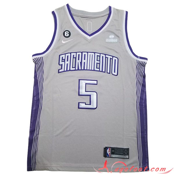 Maillot Sacramento Kings (FOX #5) 2023/24 Gris
