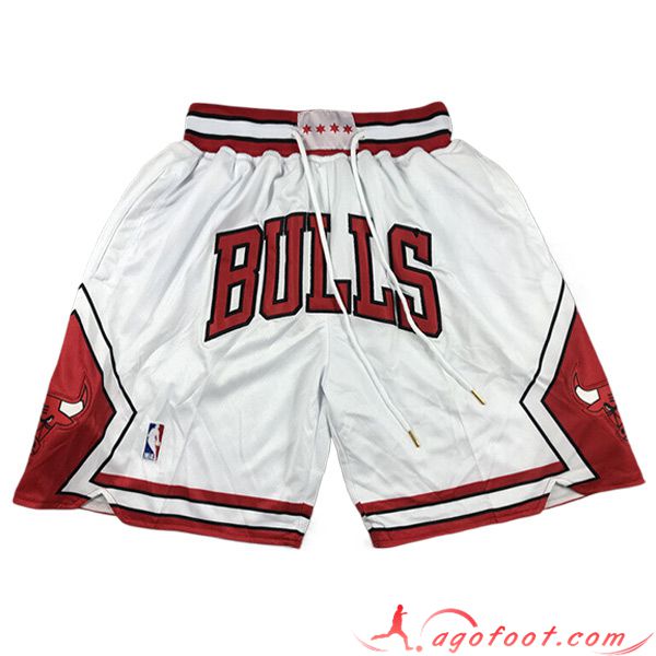 Shorts NBA Chicago Bulls 2023/24 Blanc