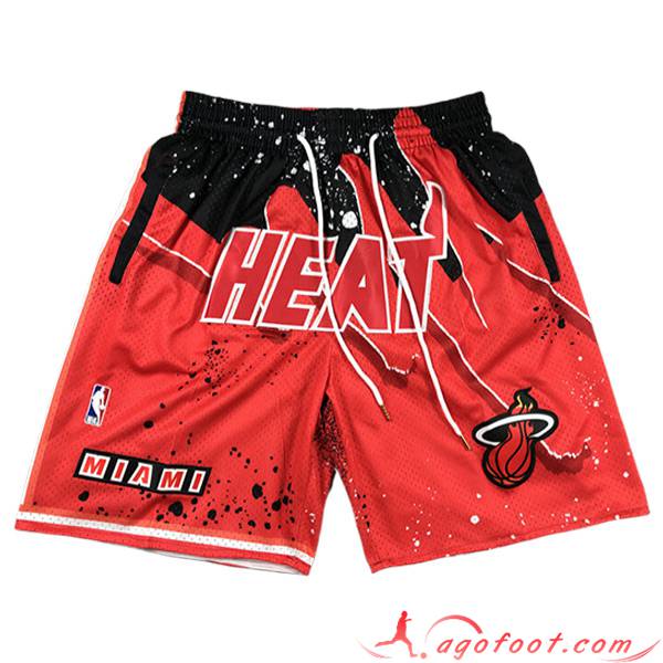 Shorts NBA Miami Heat 2023/24 Rouge
