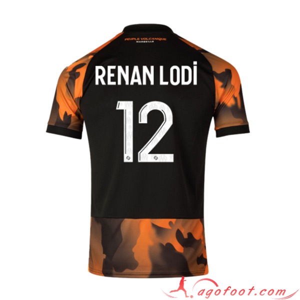 Maillot de Foot Marseille (RENAN LODI #12) 2023/2024 Third