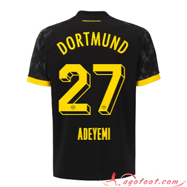 Maillot de Foot Dortmund BVB (ADEYEMI #27) 2023/2024 Exterieur