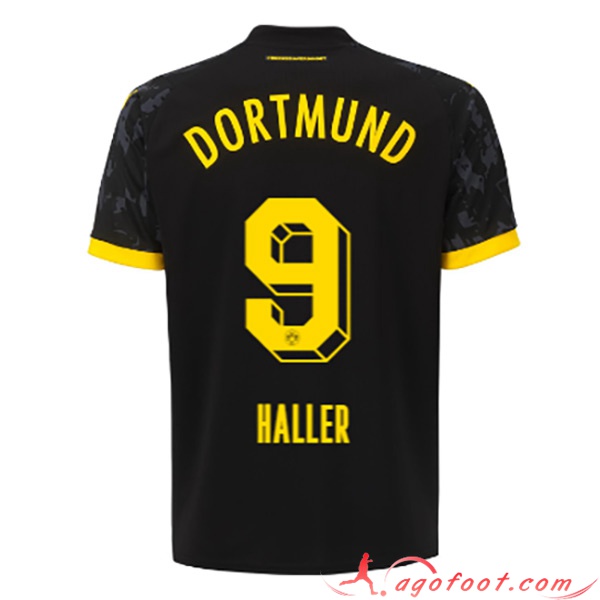 Maillot de Foot Dortmund BVB (HALLER #9) 2023/2024 Exterieur