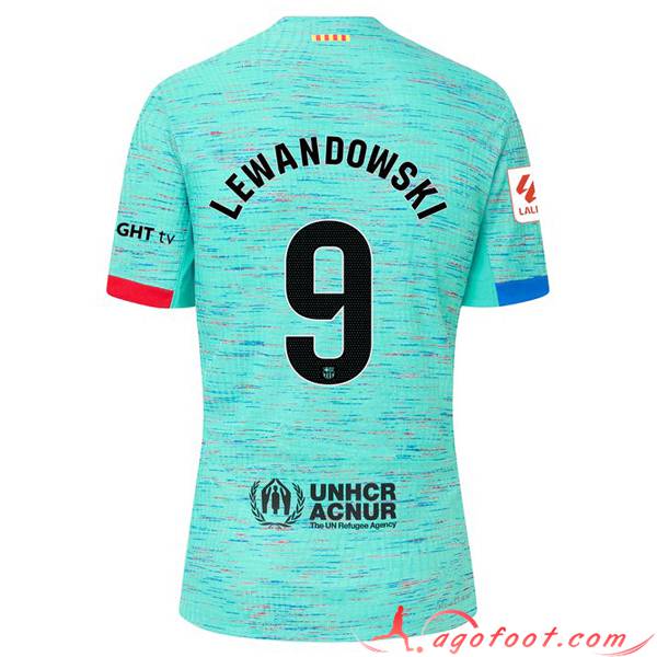Maillot de Foot Barcelona (LEWANDOWSKI #9) 2023/2024 Third