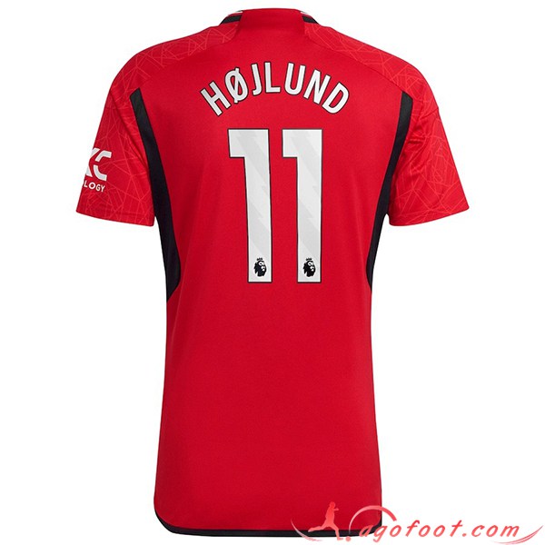 Maillot de Foot Manchester United (HOJLUND #11) 2023/2024 Domicile