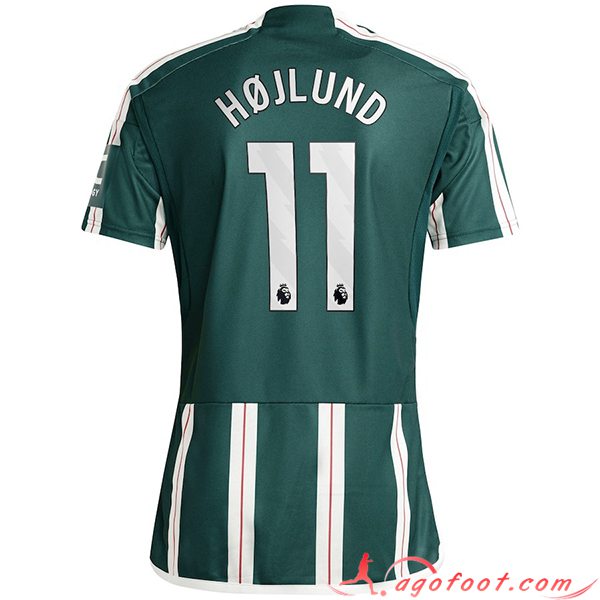 Maillot de Foot Manchester United (HOJLUND #11) 2023/2024 Exterieur