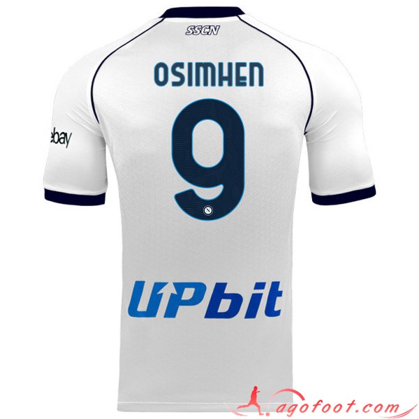 Maillot de Foot SSC Naples (OSIMHEN #9) 2023/2024 Exterieur