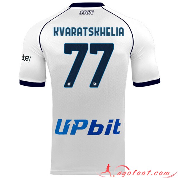 Maillot de Foot SSC Naples (KVARATSKHELIA #77) 2023/2024 Exterieur