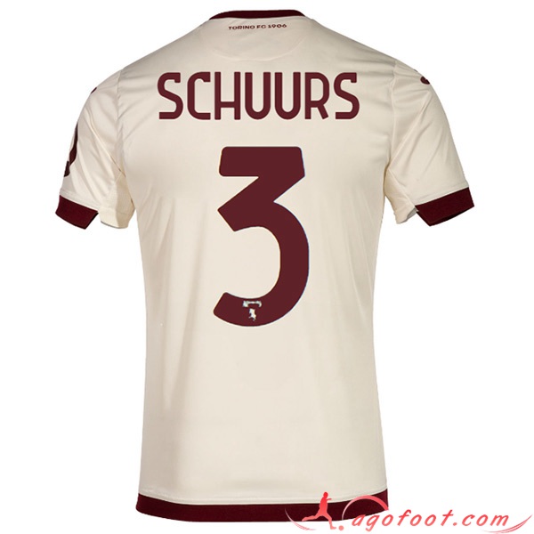 Maillot de Foot Torino (SCHUURS #3) 2023/2024 Exterieur