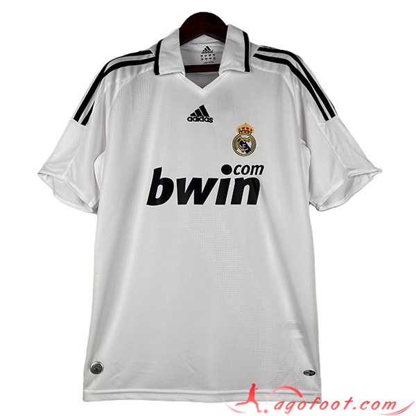 Maillot de Foot Real Madrid Retro Domicile 2008/2009