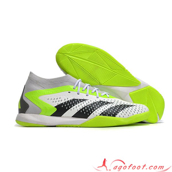 Adidas Chaussures de Foot Predator PREDATOR ACCURACY.1 IC BOOTS Blanc/Noir/Gris/Vert