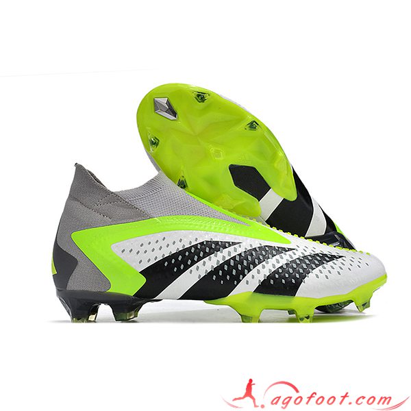 Adidas Chaussures de Foot Predator PREDATOR PREDATOR ACCURACY+ FG BOOTS Blanc/Noir/Gris/Vert