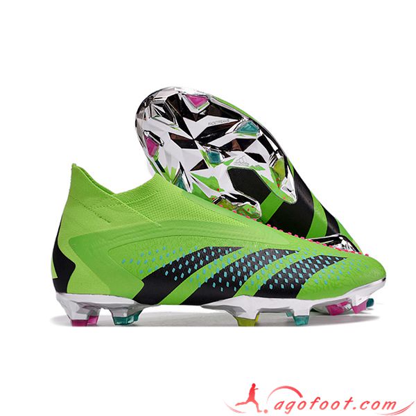 Adidas Chaussures de Foot Predator PREDATOR PREDATOR ACCURACY+ FG BOOTS Noir/Vert