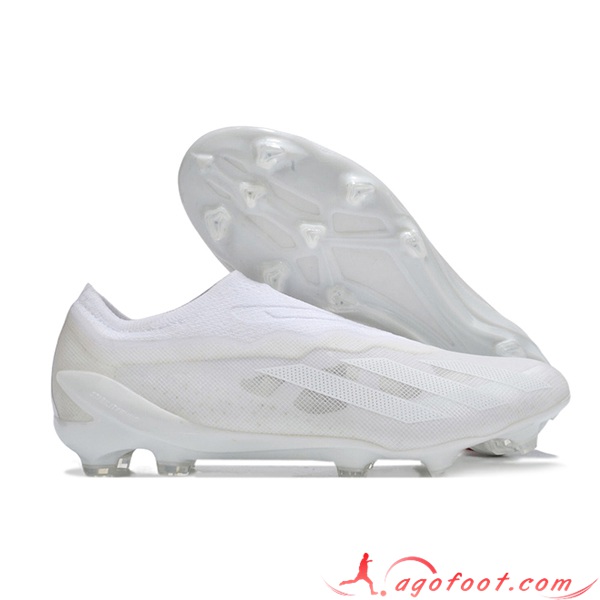 Adidas Chaussures de Foot X CRAZYFAST.1 LL FG Blanc