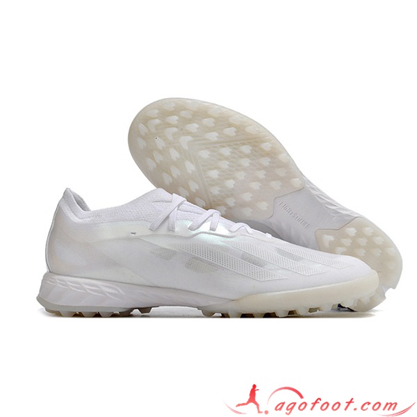 Adidas Chaussures de Foot X CRAZYFAST.1 TF BOOTS Blanc