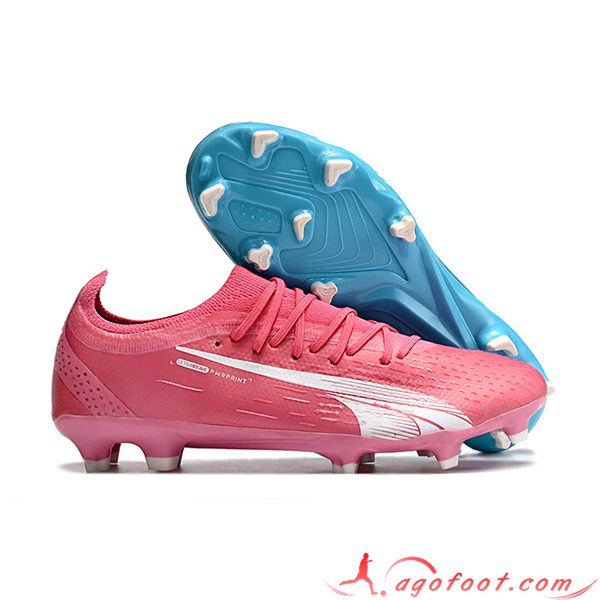PUMA Chaussures de Foot Puma Ultra Ultimate FG Bleu/Rose