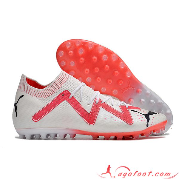 PUMA Chaussures de Foot Puma Future Ultimate AG Blanc/Rouge