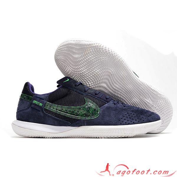 Nike Chaussures de Foot Streetgato Noir/Bleu