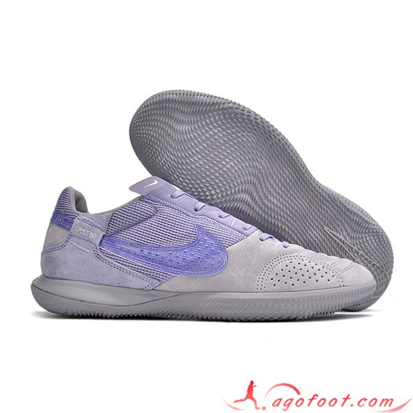 Nike Chaussures de Foot Streetgato Gris/Pourpre