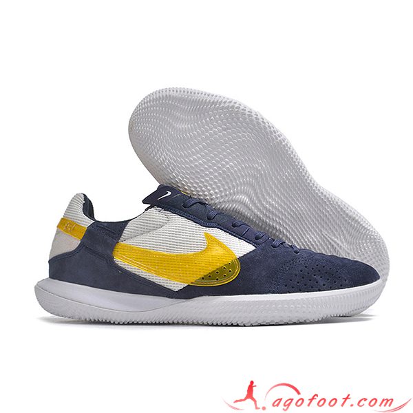 Nike Chaussures de Foot Streetgato Blanc/Bleu
