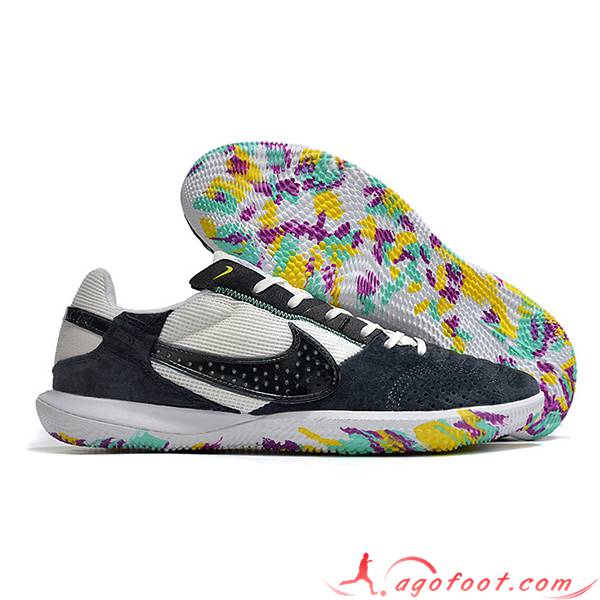Nike Chaussures de Foot Streetgato Blanc/Noir -02