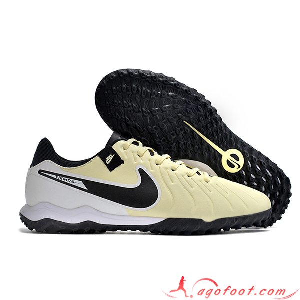 Nike Chaussures de Foot Tiempo Legend X Academy TF Noir/Jaune