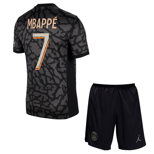 Maillot de Foot PSG (MBAPPÉ #7) Enfants 2023/2024 Third