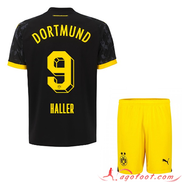 Maillot de Foot Dortmund BVB (HALLER #9) Enfants 2023/2024 Exterieur