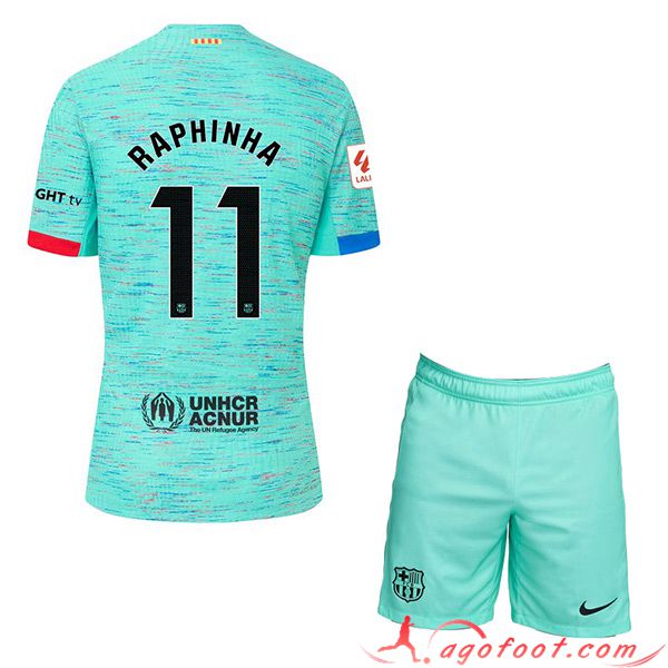 Maillot de Foot Barcelona (RAPHINHA #11) Enfants 2023/2024 Third