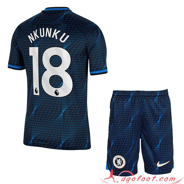 Maillot de Foot Chelsea (NKUNKU #18) Enfants 2023/2024 Exterieur