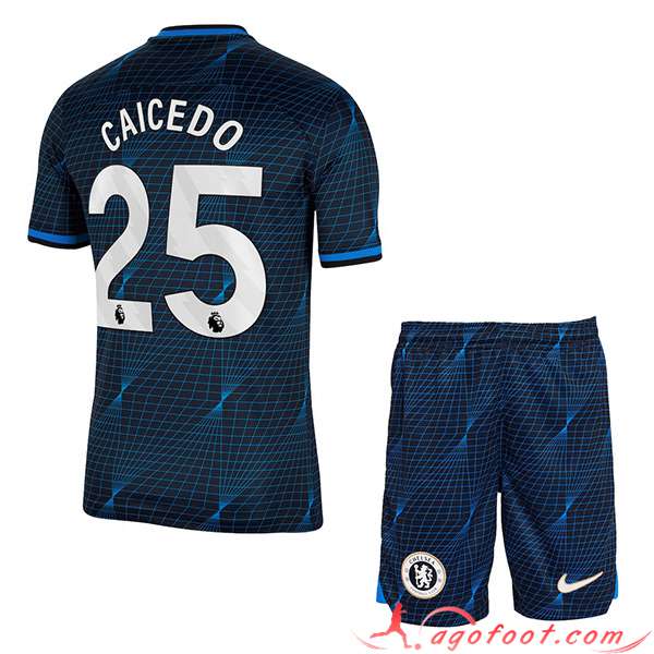 Maillot de Foot Chelsea (CAICEDO #25) Enfants 2023/2024 Exterieur