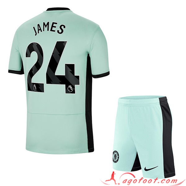 Maillot de Foot Chelsea (JAMES #24) Enfants 2023/2024 Third