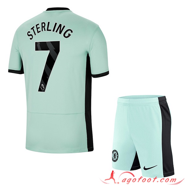 Maillot de Foot Chelsea (STERLING #7) Enfants 2023/2024 Third