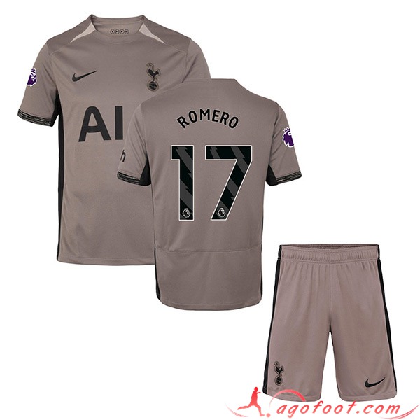 Maillot de Foot Tottenham Hotspur (ROMERO #17) Enfants 2023/2024 Third