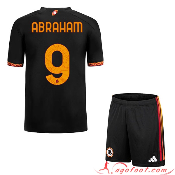 Maillot de Foot As Rome (ABRAHAM #9) Enfants 2023/2024 Third