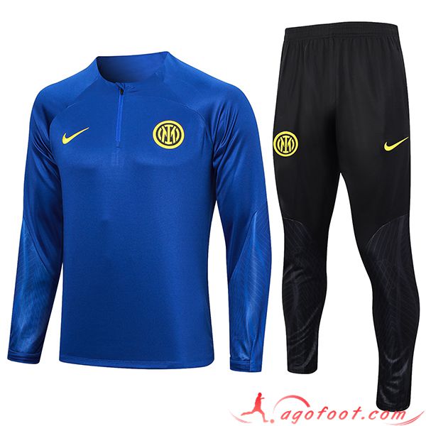 Ensemble Survetement de Foot Inter Milan Bleu Marine 2023/2024