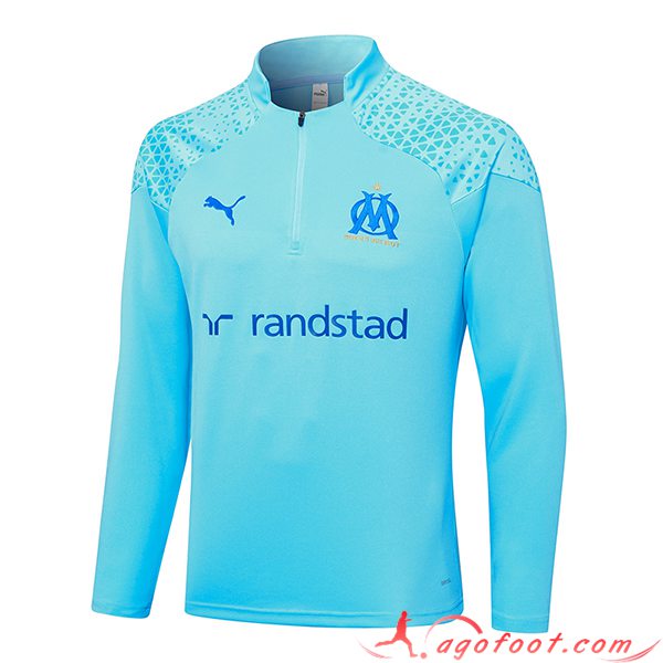 Sweatshirt Training Marseille Bleu Clair 2023/2024