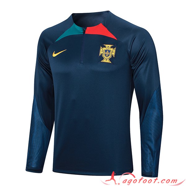 Sweatshirt Training Portugal Bleu Marine 2023/2024