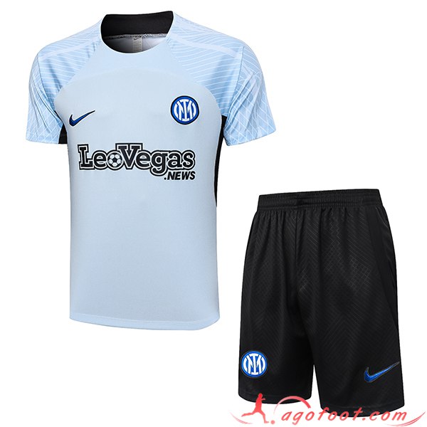 Ensemble Training T-Shirts + Shorts Inter Milan Gris 2023/2024