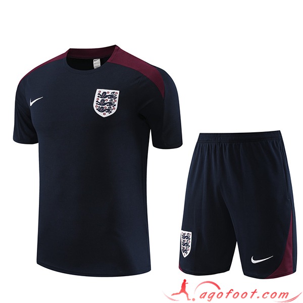 Ensemble Training T-Shirts + Shorts Angleterre Bleu Marine 2023/2024