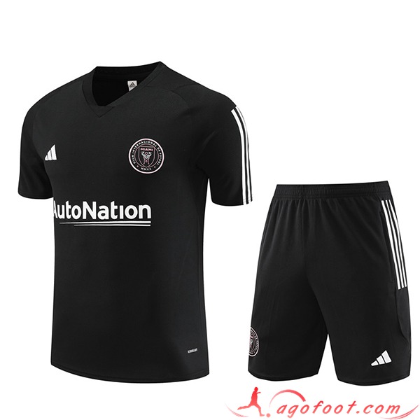 Ensemble Training T-Shirts + Shorts Inter Miami CF Noir 2023/2024