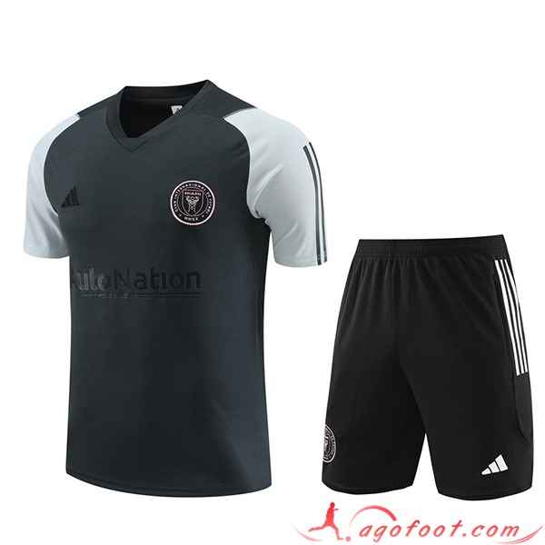Ensemble Training T-Shirts + Shorts Inter Miami CF Gris Foncé 2023/2024