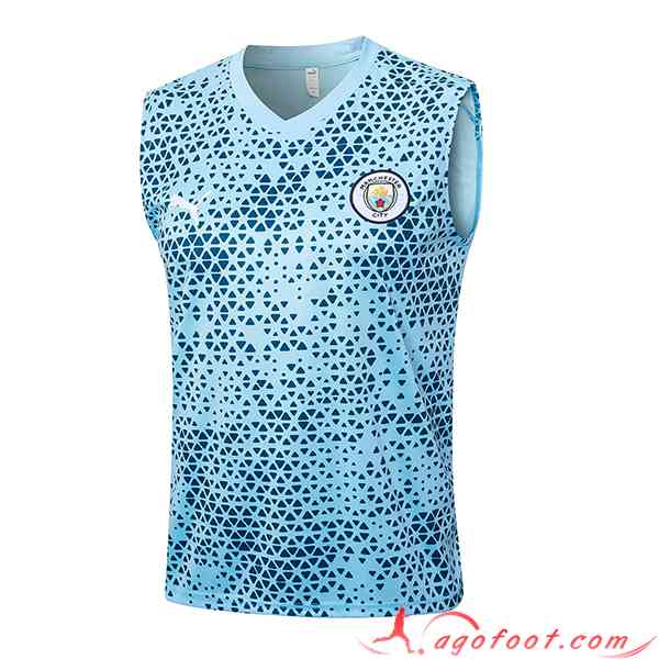 Training Debardeur Manchester City Bleu Clair 2023/2024