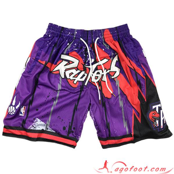 Shorts NBA Toronto Raptors 2023/24 Pourpre/Rouge