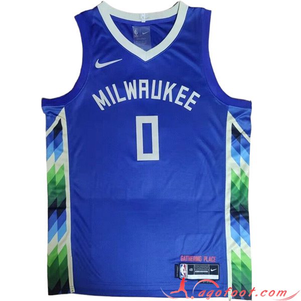 Maillot Milwaukee Bucks (LILLARD #0) 2023/24 Bleu