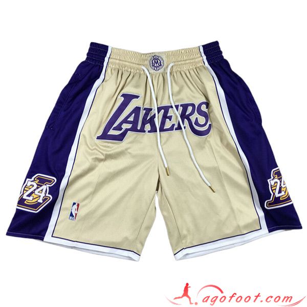 Shorts NBA Los Angeles Lakers 2023/24 Bleu/Jaune -02