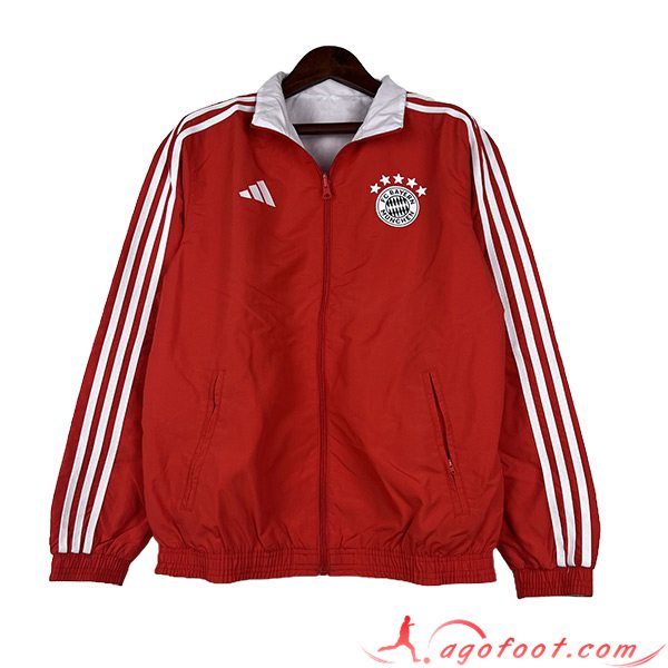 Coupe-Vent Bayern Munich Rouge 2023/2024 -03