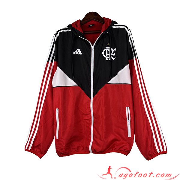 Coupe-Vent Flamengo Rouge/Noir 2023/2024